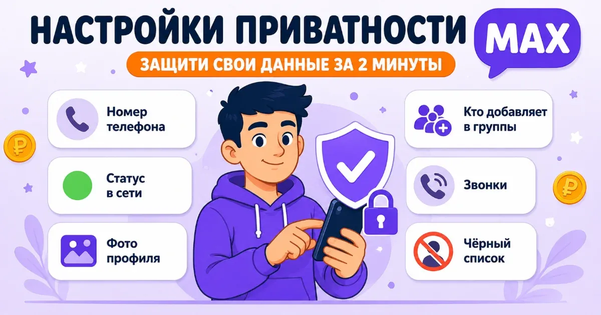 Почему стоит настроить приватность в MAX сразу